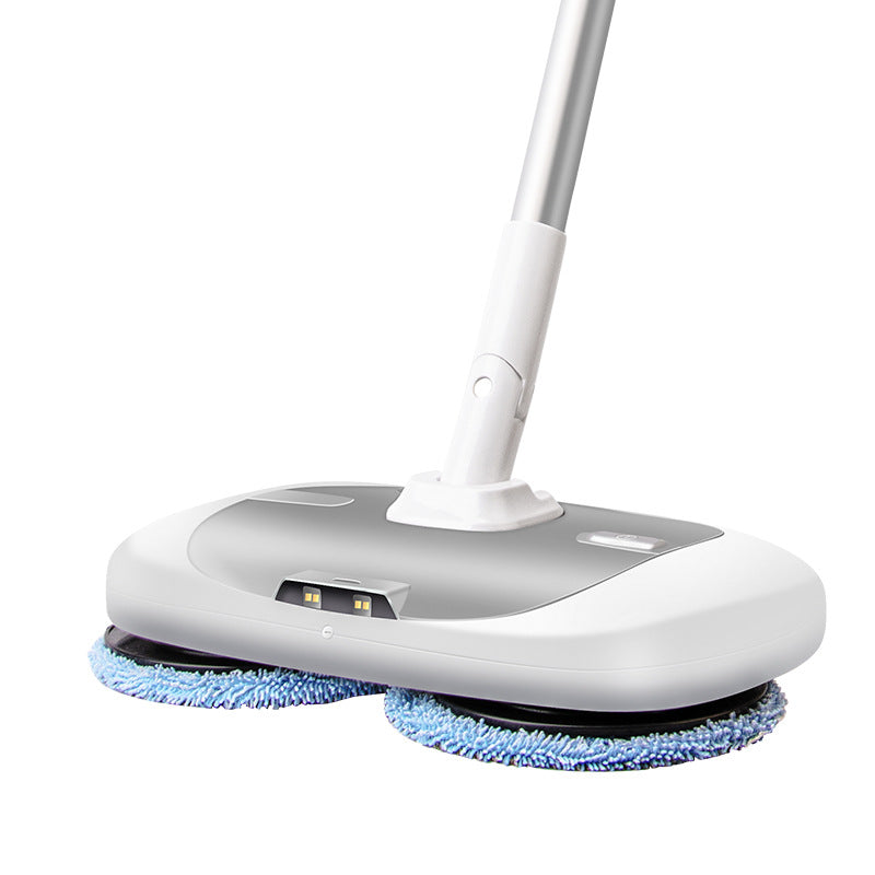 Cordless Electric Spin Mop – 400ml Dual-Pad Wet & Dry Floor Cleaner | Portable Rechargeable Household Mop with Microfibre Pads (60-Min Runtime)