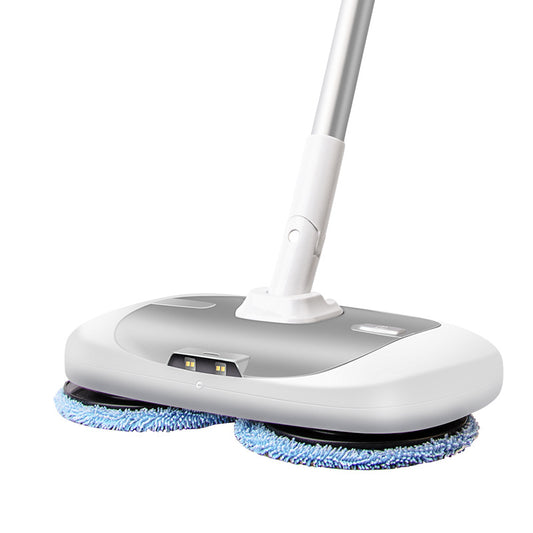 Cordless Electric Spin Mop – 400ml Dual-Pad Wet & Dry Floor Cleaner | Portable Rechargeable Household Mop with Microfibre Pads (60-Min Runtime)